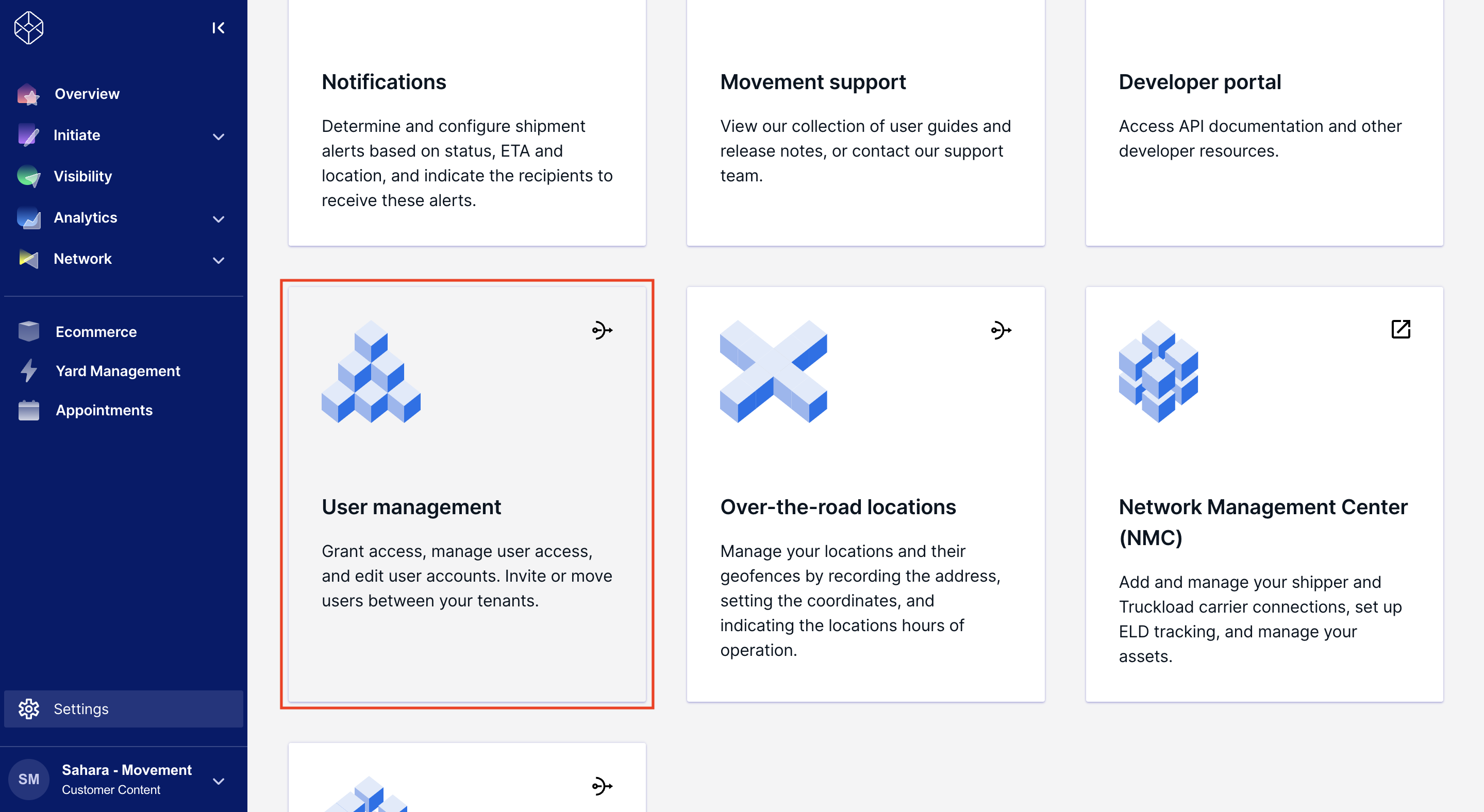 Get Started with the User Management UI – project44