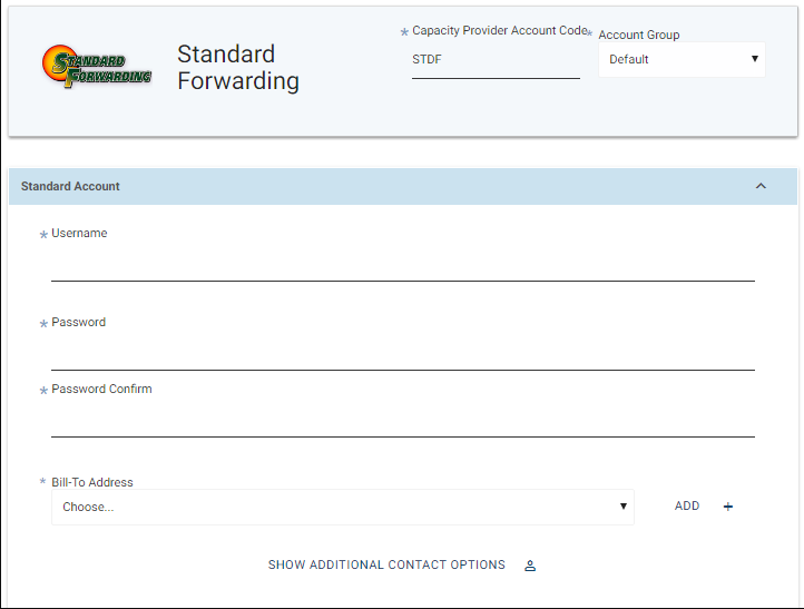 Standard Forwarding STDF project44